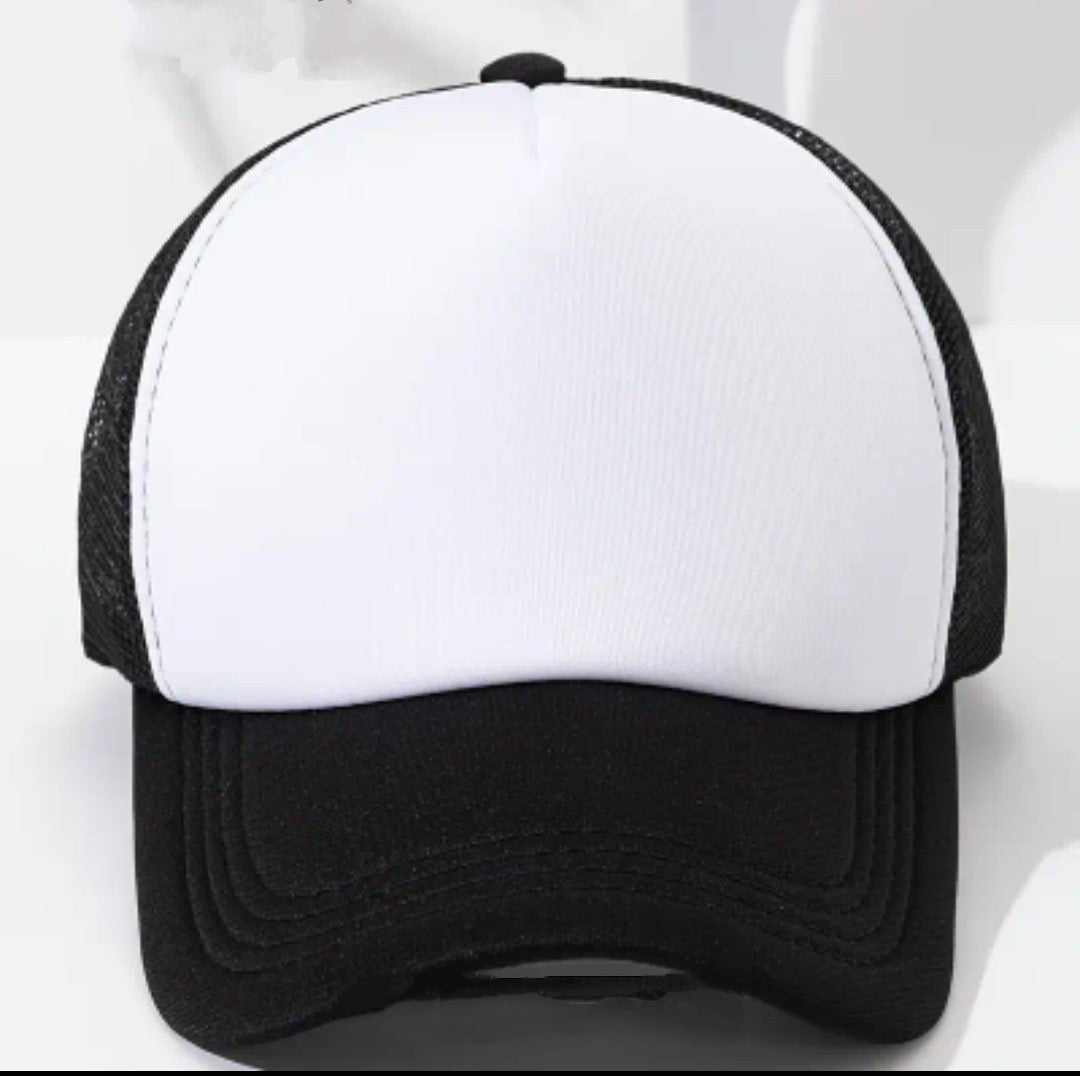 LUXUSIO Premium Black Trucker Hat with Mesh Back